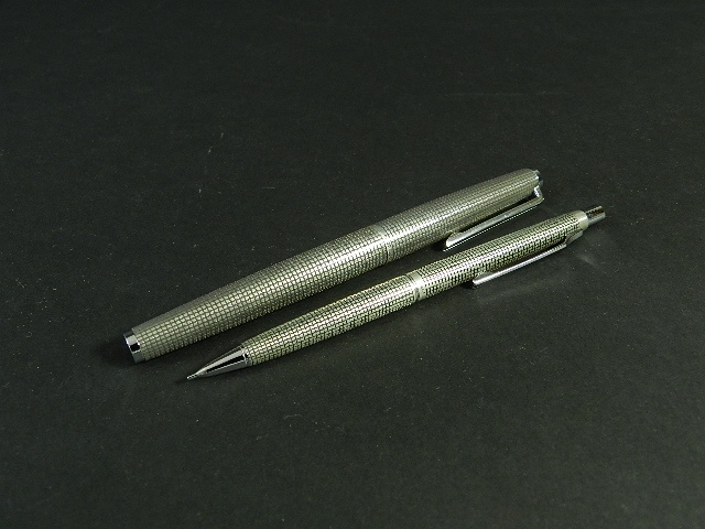 DSCN0396パイロット(PILOT)カスタム 銀製 万年筆 シャープペン