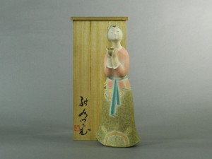 紺谷力 閼伽(美人)塑造彩色人形