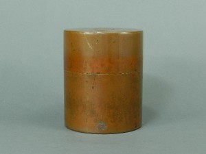 06-DSCN1054開花堂 銅製 茶筒