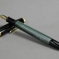 PELIKAN(ペリカン)400NN 万年筆 ニブ14K(14C-585)EF 緑縞 ドイツ製